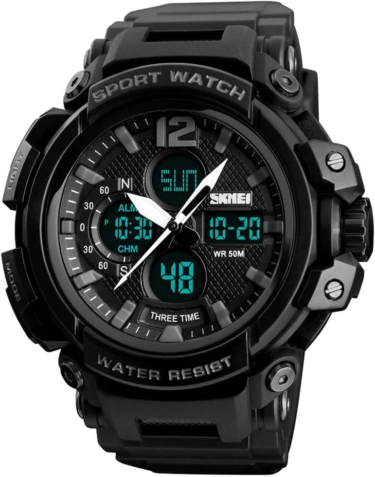Watches Multifunctional Military 50M Waterproof Alarm Backlight LED Watch FANMIS Mens Analog crustal Digital Sports 