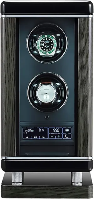 Watches Rotation Display Holder Organi Watch Stand Watch Winders for Automatic Watches - Luxury Smart Watch Saturn Winder Automatic Mechanical Watch Motor Shaker Storage Box with Fingerprint Unlock 
