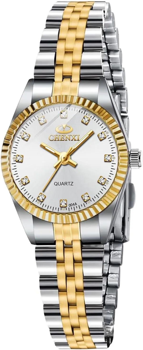 Watches, Stainless Steel Ladies Wrist Watches, Waterproof Analog Watch with Luminous and Quartz Movement, Dainty Gifts for Women MASTOP Diamond Watches for Women, Small Gold evaluation avail irrelevant conversation Womens 