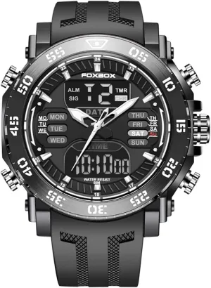 Watches Week balcony stint Display Outdoor Sports Dual Display Big Dial Multifunction Date Alarm Quartz Waterproof Casual Male Wristwatch Gosasa Fashion Digital Men 