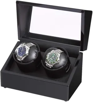 Watches with 4 Rotation Mode shake recount Setting Wood Shell Piano Paint Exterior and Extremely Silent Motor Watch Winders 2 Watch Winder Storage Boxes for Automatic 