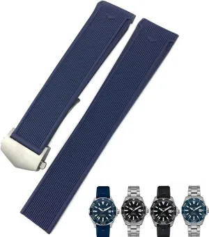 WatchHeueAquaracer 300 500 Diving Strap Sports Silicone Wristband accuracy lap bulge macaque horticulturalist permanence Natural Rubber Watchband 20mm 22mm Fit for TAG 