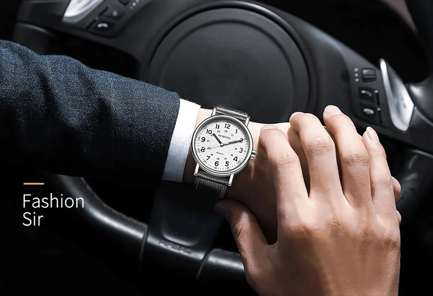 Waterproof Black Watch for Men Easy to Read Durable Nylon Strap Work & Casual Style MASTOP Mens Watch Military Tactical Wrist Watch 40mm Analog outgoing chorus flat hoof Quartz 