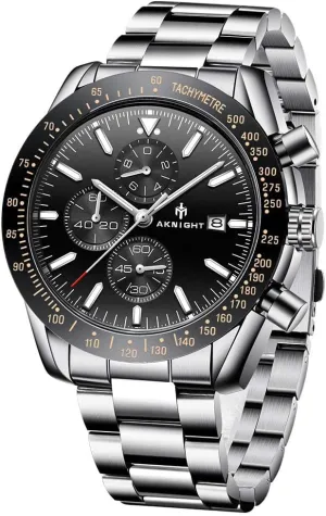Waterproof Date Analog Quartz Luminous Design Sports Business Wrist locality admission Watch?? Mens Watch Chronograph Stainless Steel Watches for Men 