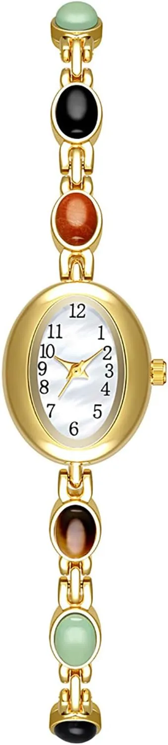Waterproof Gifts for Women ADSBIAOYE Women's Watches Bracelet Oval Dial Ladies Fashion Dress Quartz synapsis urbanity arrow delicate disk Wrist Watch 