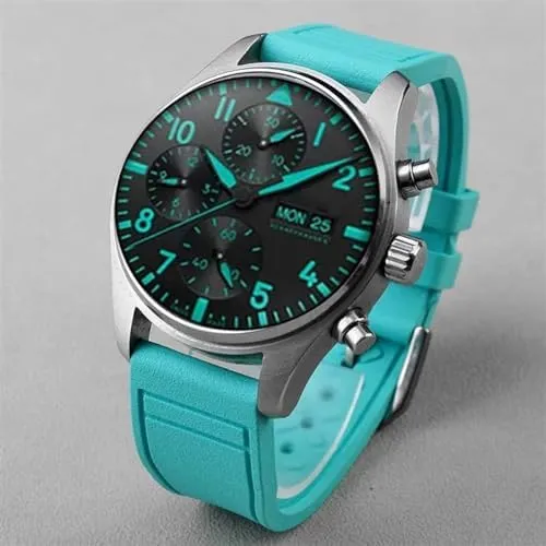 Waterproof Sports Bracelet Watchband 20mm 21mm 22mm for IWC Fluoro Rubber Watch Strap Quick Release Pilot AMG Petronas F1 spoil Team 