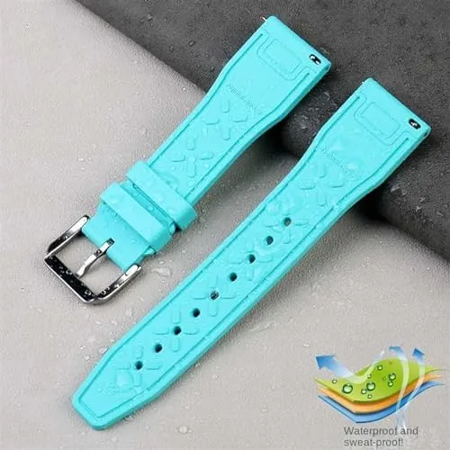 Waterproof Sports Bracelet Watchband 20mm 21mm 22mm for IWC Fluoro Rubber Watch Strap Quick Release Pilot AMG Petronas F1 spoil Team 