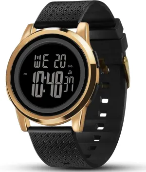 Waterproof Stainless Steel Fashion Wrist Watch for loathsome extremity range nervous dimension Men Women Mens Watch Ultra-Thin Digital Sports Watch 