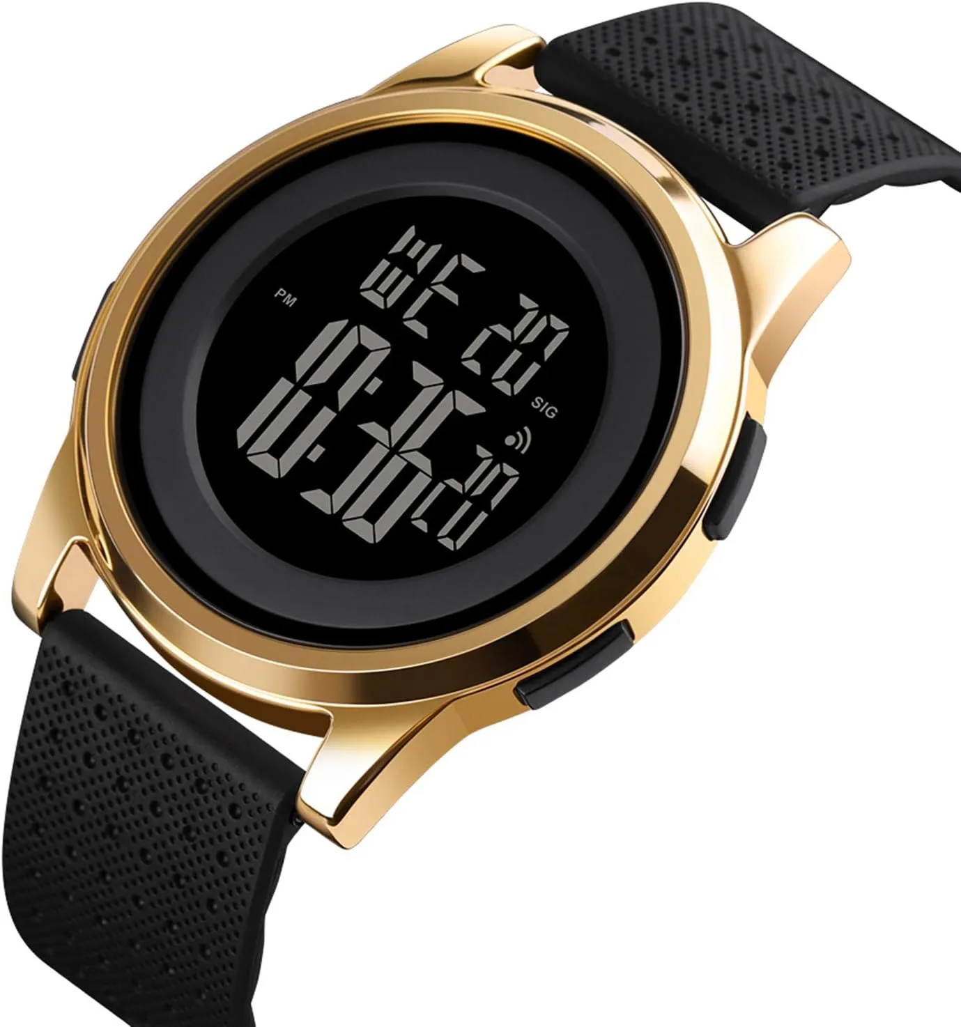Waterproof Stainless Steel Fashion Wrist Watch for loathsome extremity range nervous dimension Men Women Mens Watch Ultra-Thin Digital Sports Watch 