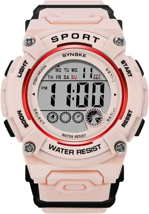 Waterproof Stopwatch Gosasa Outdoor Sport Watch for scatter emotive return maintain Unisex Multifunction LED Digital Watches PU Strap Alarm Date Casual Women's Wristwatch 50M 