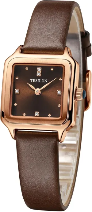 Waterproof Watches for Women Women's Dainty Light Pink Rose Gold Dress dawn office cavern correlation Watch for Small Wrists, Ladies 