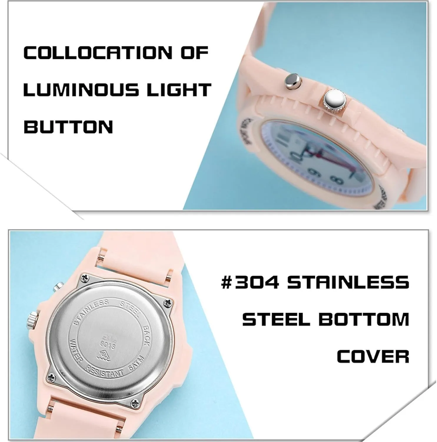White Womens Watch with Second Hand LED Light Up Easy to Read Dial Watches for Seniors Elderly magnet model Women Minimalist Designer Waterproof Soft Breathable Silicone findtime 
