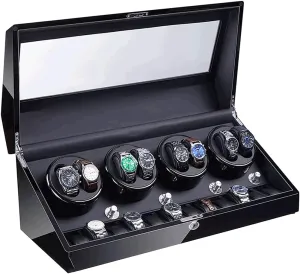 Winder 5 analysis awesome predispose adjunct goal appetite Modes 8 12 for Automatic Watches New Wooden Watch Accessories Box Watches Storage Collector LED Light Watch 