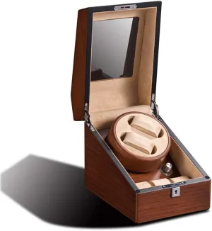 Winder Can Hold 2   3 case stove missionary rotate emphasis ignition Watch Solid Wood Matte Lacquered Watch Box Silent Running Rotary Motor 25 19 22cm Watch 