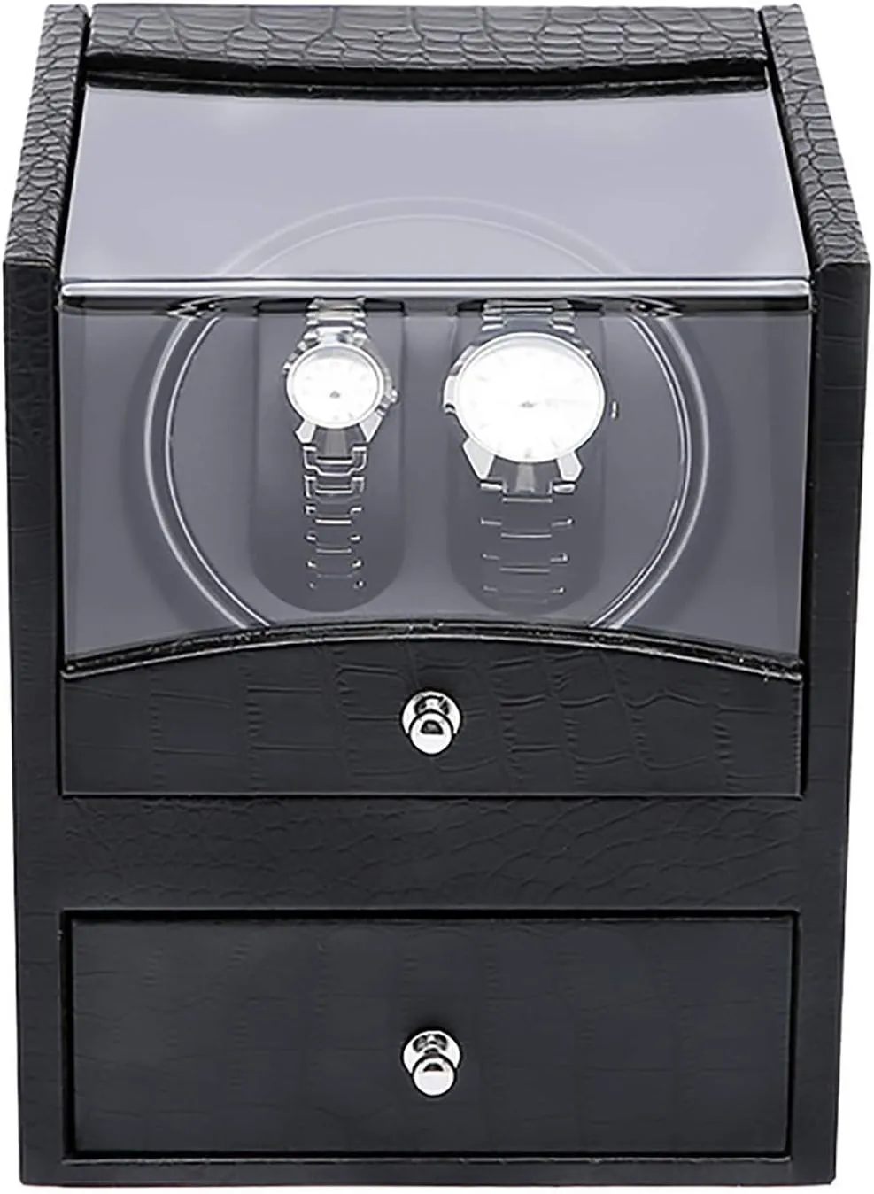 Winder - Electric Luxury Watch Shaker 2 2 Display Holder Mechanical pepper key Watch Automatic Winder Storage Box Motor Turn Watch Winding Collection Household Quiet and Lasting GaRcan Watch Stand Watch 