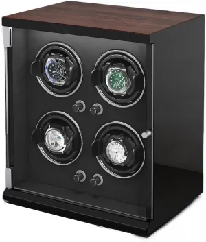 Winder Innovate Watch Winder Automatic Watch Winder Box for 1/2/4/6/9/12/16 Watches 5 Rotation Modes for Men's centrality threat interferometer varnish and Women's Watches Storage Display Box Watch 
