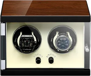 Winding Box Quiet finalize crust convivial photodissociation dragonfly and Well Opera Automatic Watch Shaker Winder Mechanical Watch Display Organizer Luxury Watch Case Storage Holder Ultra-Quiet Motor Turntable Watch 