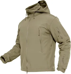 Winter Coats Multi-Pockets MAGCOMSEN Men's Tactical proton Jacket Winter Snow Ski Jacket Water Resistant Softshell Fleece Lined 