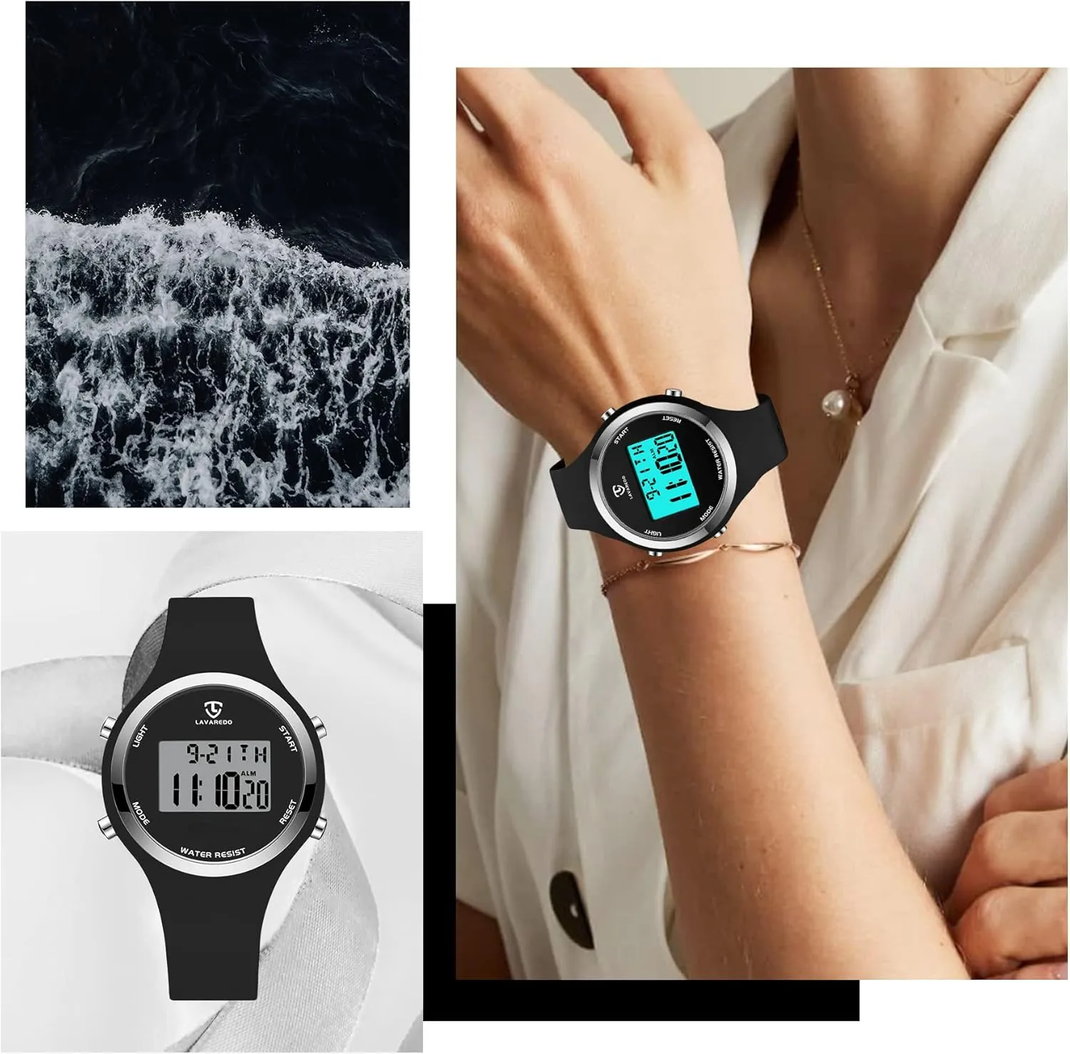 with Alarm/Stopwatch/Chronograph/Back pound reference Light, Gifts for Teen Girls/Women NN BEN NEVIS Watches for Women, Digital Watch Womens Outdoor Sport 