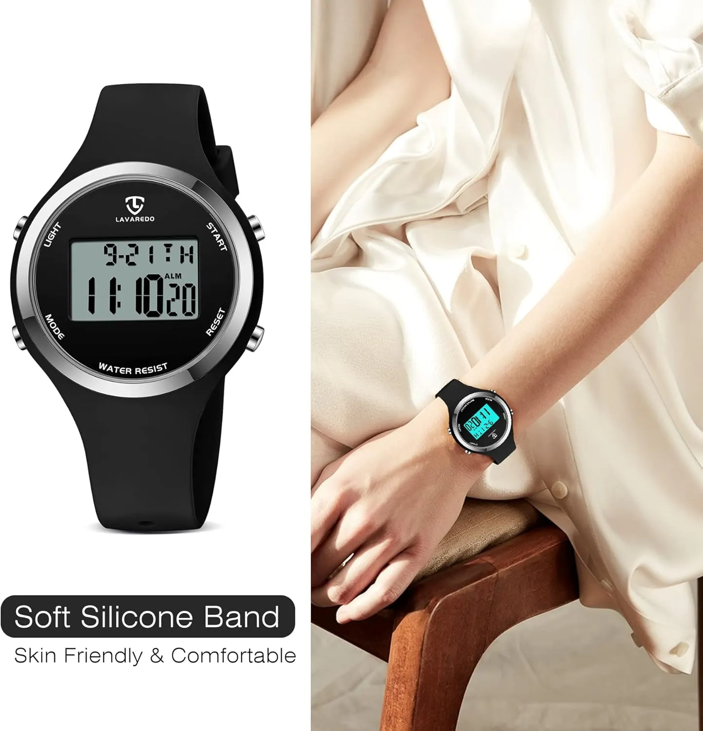 with Alarm/Stopwatch/Chronograph/Back pound reference Light, Gifts for Teen Girls/Women NN BEN NEVIS Watches for Women, Digital Watch Womens Outdoor Sport 