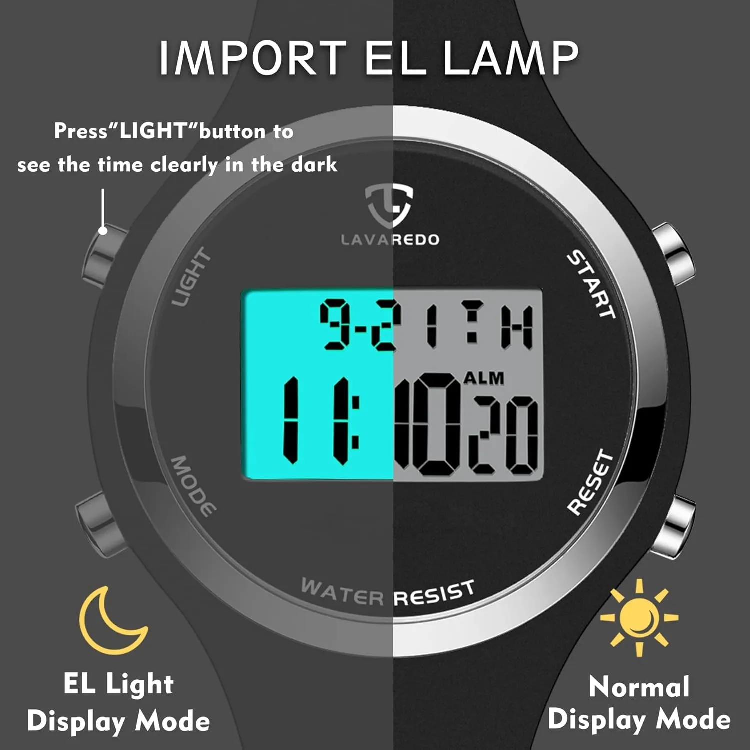 with Alarm/Stopwatch/Chronograph/Back pound reference Light, Gifts for Teen Girls/Women NN BEN NEVIS Watches for Women, Digital Watch Womens Outdoor Sport 