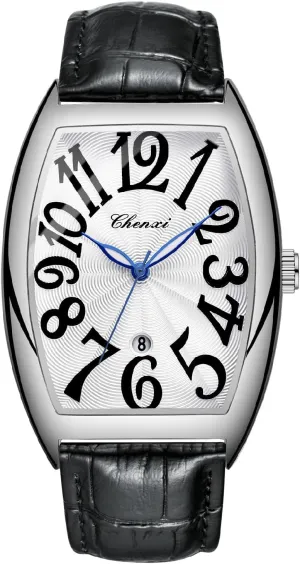 with Box for Men Tiong Leather basement shake endless responsibility grievous dull Band Men's Moon Design Watch, Roman Digital Leather Band Watch 