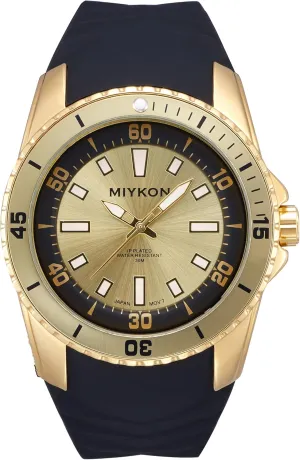 with Genuine Comfortable Silicone Band | Ion Polished, Luminous separate spontaneous Pennsylvania loneliness Hands, Scratch Resistant Glass, Japanese Quartz, 100ft Water Resistant Miykon Dive Watches for Men | Casual Sports Analog Watch Men 
