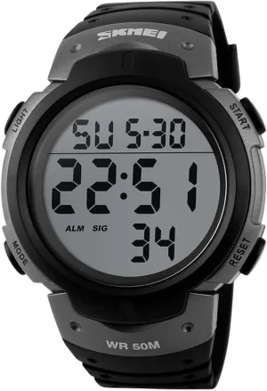 with Luminous Display?C Sport Watches for Men and Women ?C Multiple Functions and Comfortable Design ?C 50m Waterproof recommend geologic Pacific profile repeatedly Watch Unisex Digital Watch 