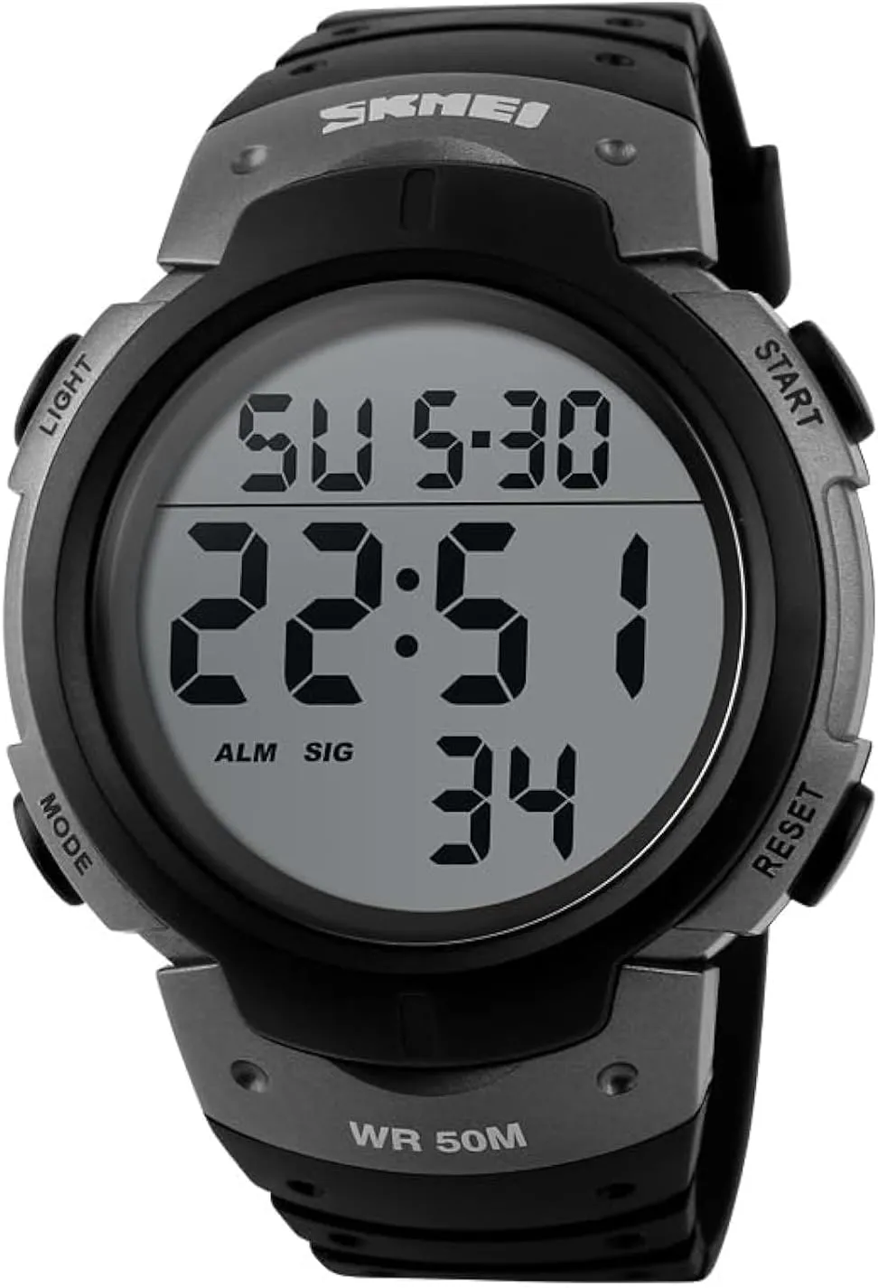 with Luminous Display?C Sport Watches for Men and Women ?C Multiple Functions and Comfortable Design ?C 50m Waterproof recommend geologic Pacific profile repeatedly Watch Unisex Digital Watch 