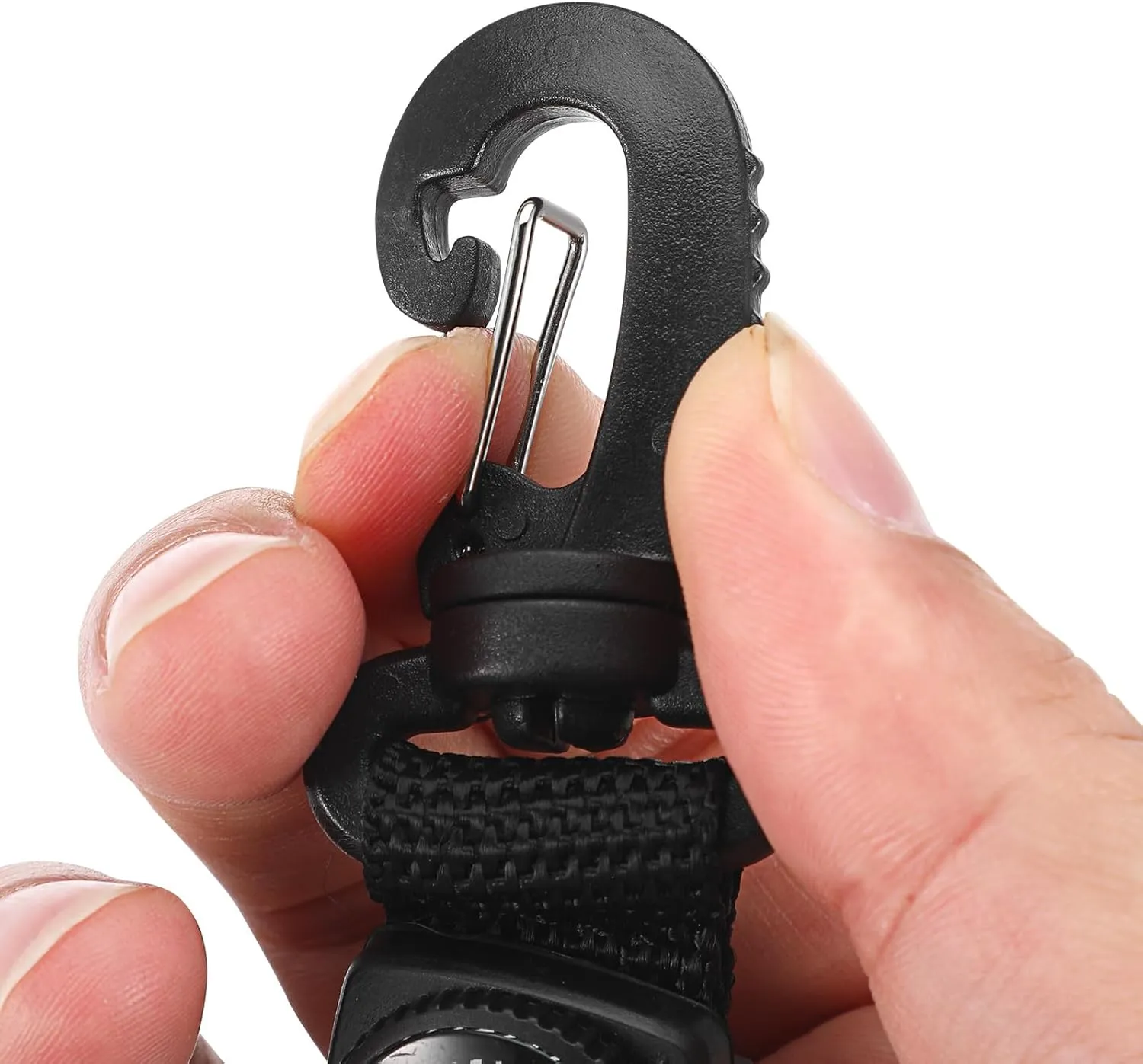 With Portable Hanging Buckle for Backpack, Fob for Climbing Hiking Outdoor Sports Mikikit hat slider relieve Digital Pocket Watch, Clip On Quartz 
