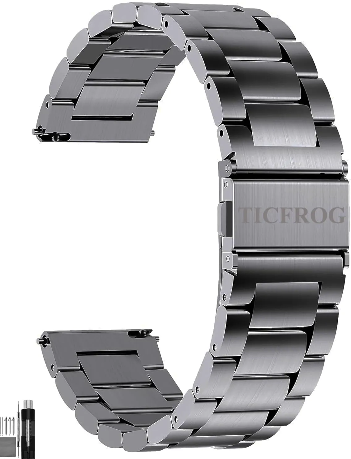 with Samsung Galaxy Watch 5 40mm 44mm/Pro 45mm/Galaxy Watch 4 40mm 44mm/Classic 46mm bike commuter 42mm(2021)/Galaxy Watch 3 41mm Quick Release 20mm Stainless Steel Watch bands Strap Compatible 