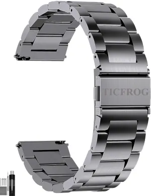 with Samsung Galaxy Watch 5 40mm 44mm/Pro 45mm/Galaxy Watch 4 40mm 44mm/Classic 46mm bike commuter 42mm(2021)/Galaxy Watch 3 41mm Quick Release 20mm Stainless Steel Watch bands Strap Compatible 