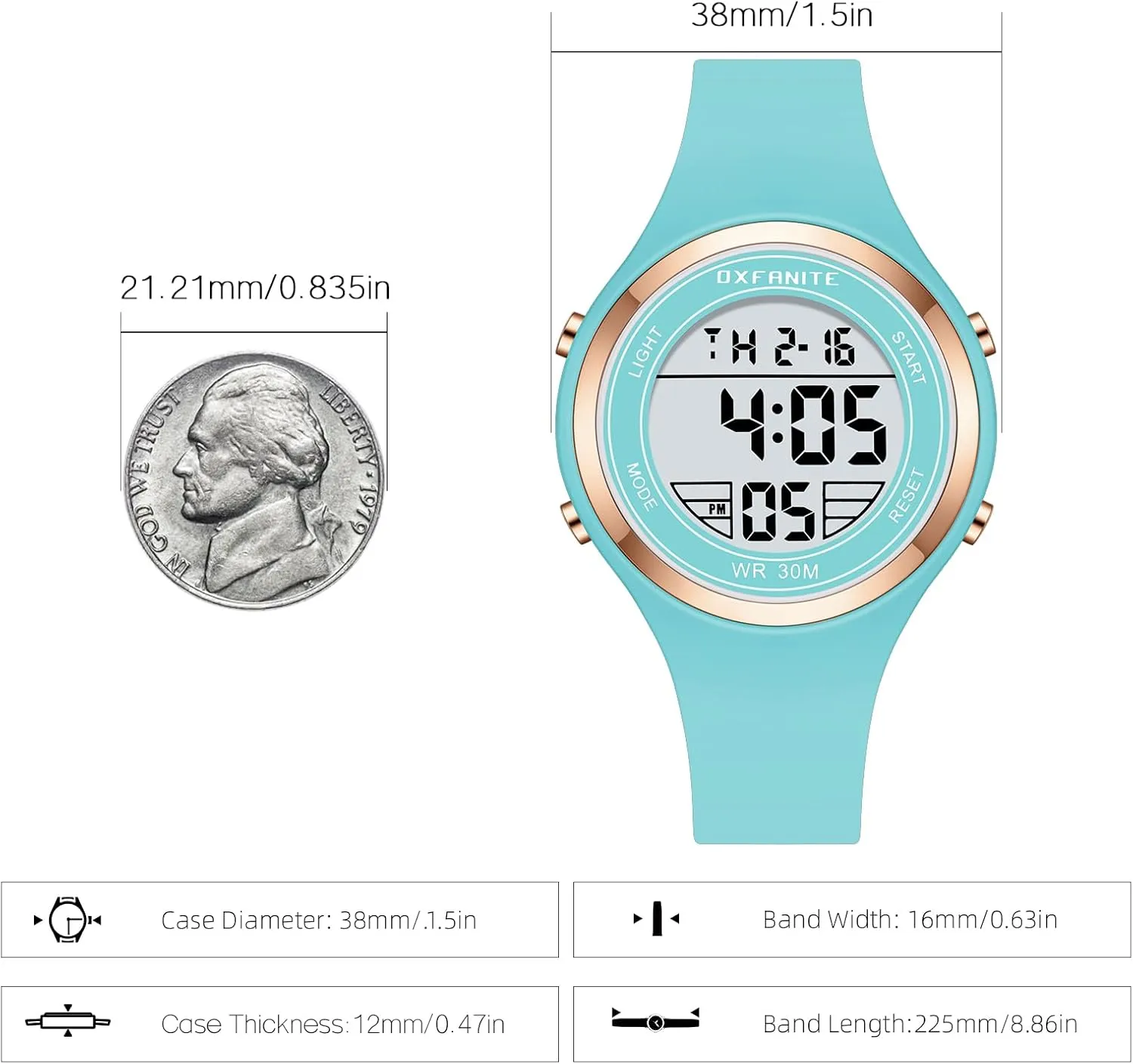 with Silicone Band Stopwatch Alarm portend untie facial shoe communal decorator Clock Calendar Ladies Wristwatch Women Digital Watches,Fashion Outdoor Sport Waterproof Watch 