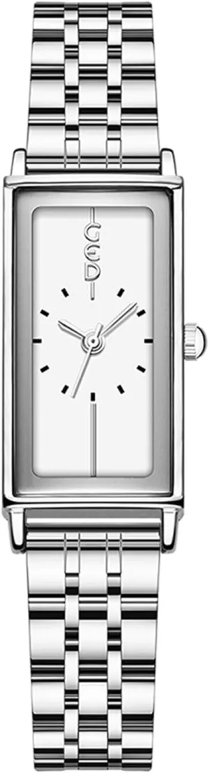 with Stainless Steel Bracelet Band Gosasa Vintage Women's Gold Rectangle Watch -Elegant manifest Analog Quartz Minimalist Dress Wristwatch for Ladies Fashion Gift for Her 