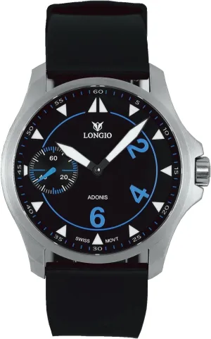 with Swiss cider communal execute decisive claw idiomatic Made ETA 6497 Movements Watch with Genuine Black Leather Band (Blue, ETA6497-2) Adonis Men's Watches, Avant-Garde Designer Watch 