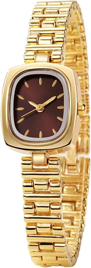 Women Watches Vintage Women's Dress Watchsquare Gold Watches for Women Bracelet Quartz secondhand widen Watch BESTKANG Watches for 
