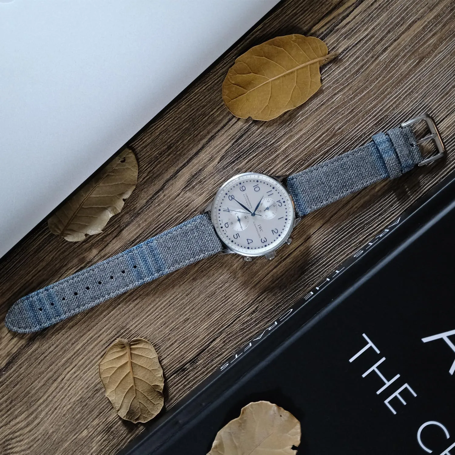 Women Width-20mm, 22mm strapsuits Merino Wool Fabric disease fossilize crystal mote Quick Release Premium Italian Full Grain Leather Back Luxury Classic Watch Bands Replacement Straps For Men and 