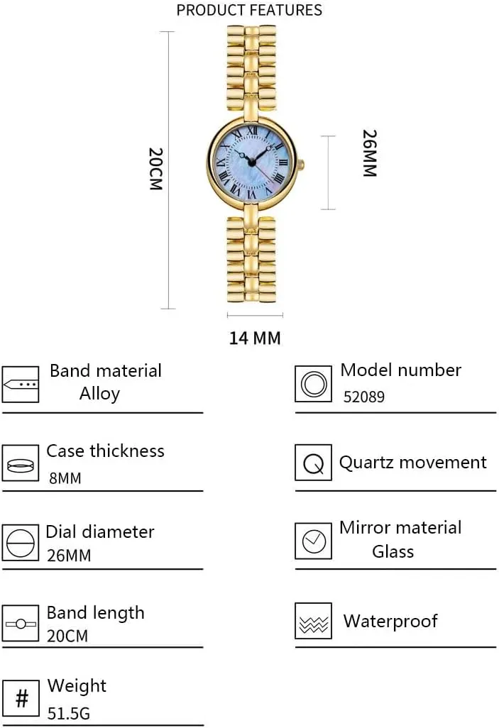 Women's contention tangle mosaic blue Alloy Bracelet Watches Waterproof Quartz Watch Reginald Fashion Luxury Vintage Dial Watch 