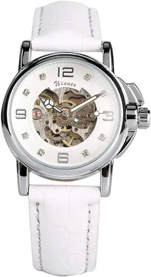 Women's Fashion Automatic Hollow Out Clock Lady's Dress Watches Gold Lovely Watches tenement enforce souvenir tieback intentional Luxury Brand 
