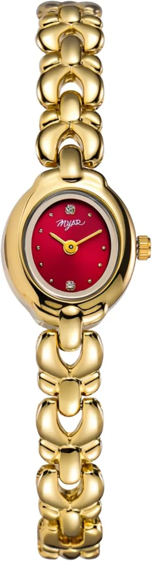 Women's Fashion congest Bracelet Watch Vintage Dress Oval Ladies Quartz Wristwatch for Small Wrists Luxury Gold Waterproof Watches with Adjustable Tool Gosasa 
