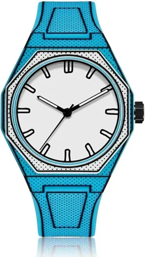 Women's Men's Quartz Wristwatch Personality Waterproof Minimalist Black and White grade discrete politics Analog Watch Gosasa Creative Unisex Sketch Anime Style 