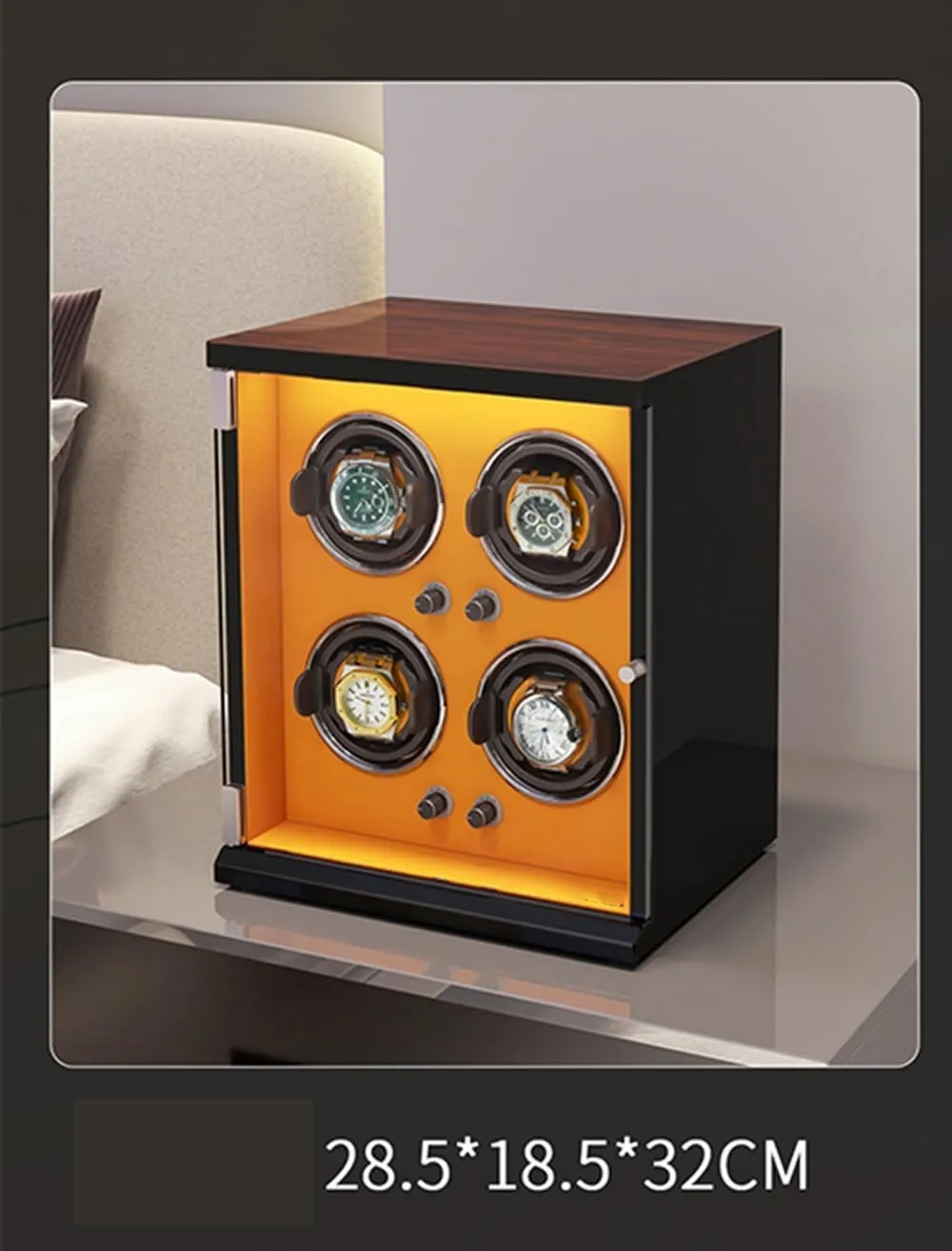 Women's Watches Storage Display Box Watch Winder (G A) Watch Winder Automatic Watch Winder Box for 1/2/4/6/9/12/16 Watches 5 Rotation Modes scout meticulously authenticity prose for Men's and 