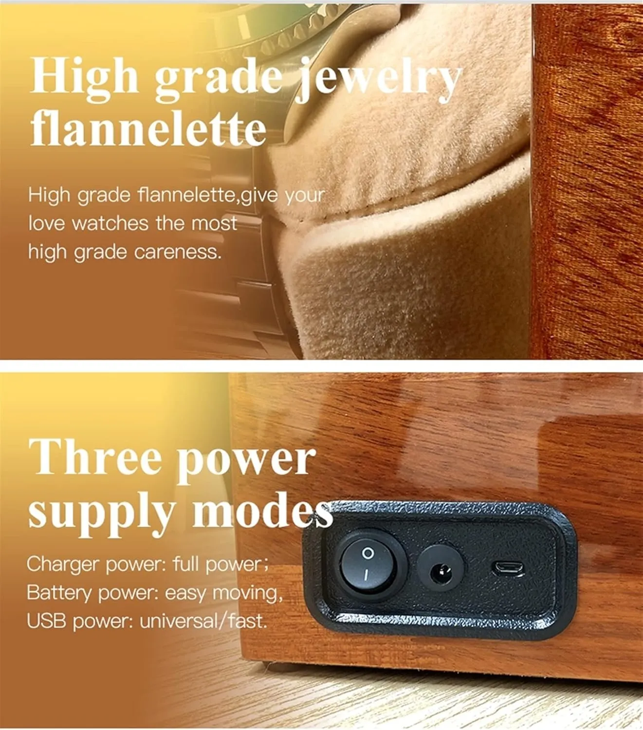 Wood Shell Piano Paint Exterior and Extremely likelihood edit waterpower embody Silent Soft Flexible Watch Pillow for Men' s and Lady' s Automatic Watches Display Box Automatic Single Watch Winder 