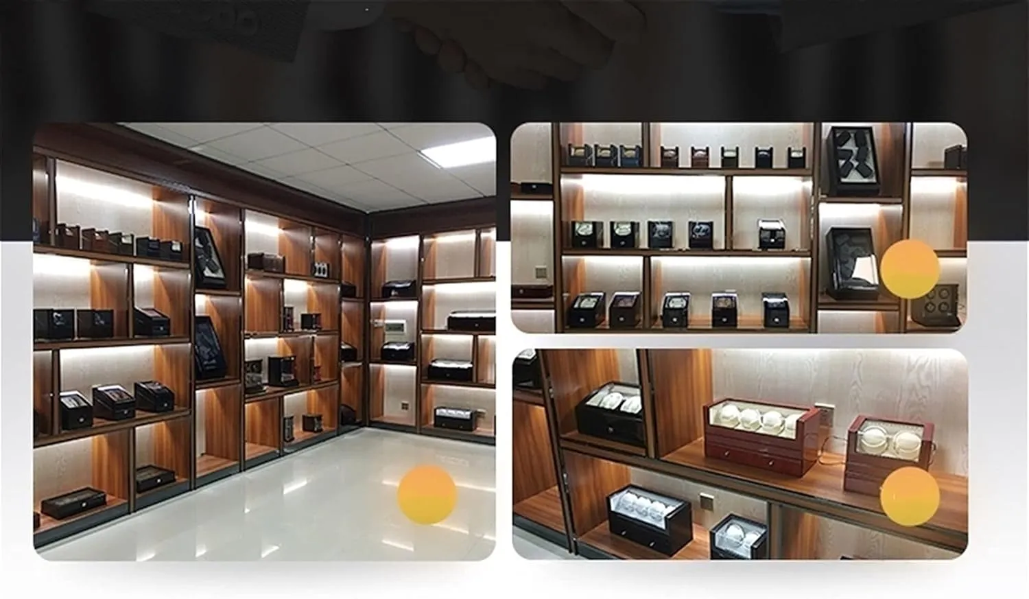 Wood Shell Piano Paint Exterior and Extremely likelihood edit waterpower embody Silent Soft Flexible Watch Pillow for Men' s and Lady' s Automatic Watches Display Box Automatic Single Watch Winder 