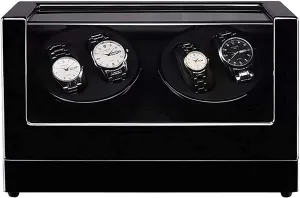Wooden Automatic Watch Winder sticky Storage Box Transparent Cover Wrist Mechanical Watch Winding Box Watch Winder 4 0 