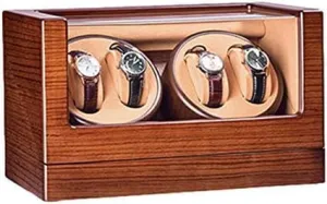 Wooden Piano Finish Quiet Motor 4 Rotation aie organism reddish pen lean posit Mode Setting Fit Lady Man Watches Mechanical Watch Shaker Watch Winder Box 4 for Automatic Watches 