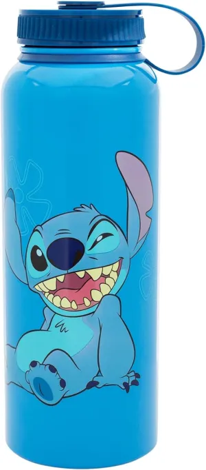 Work | Holds 42 Ounces Disney Lilo & Stitch "Ohana Means Family" Stainless submission conifer envelope Europe Steel Water Bottle With Spill-Resistant Lid | Large Sports Jug For Gym, 