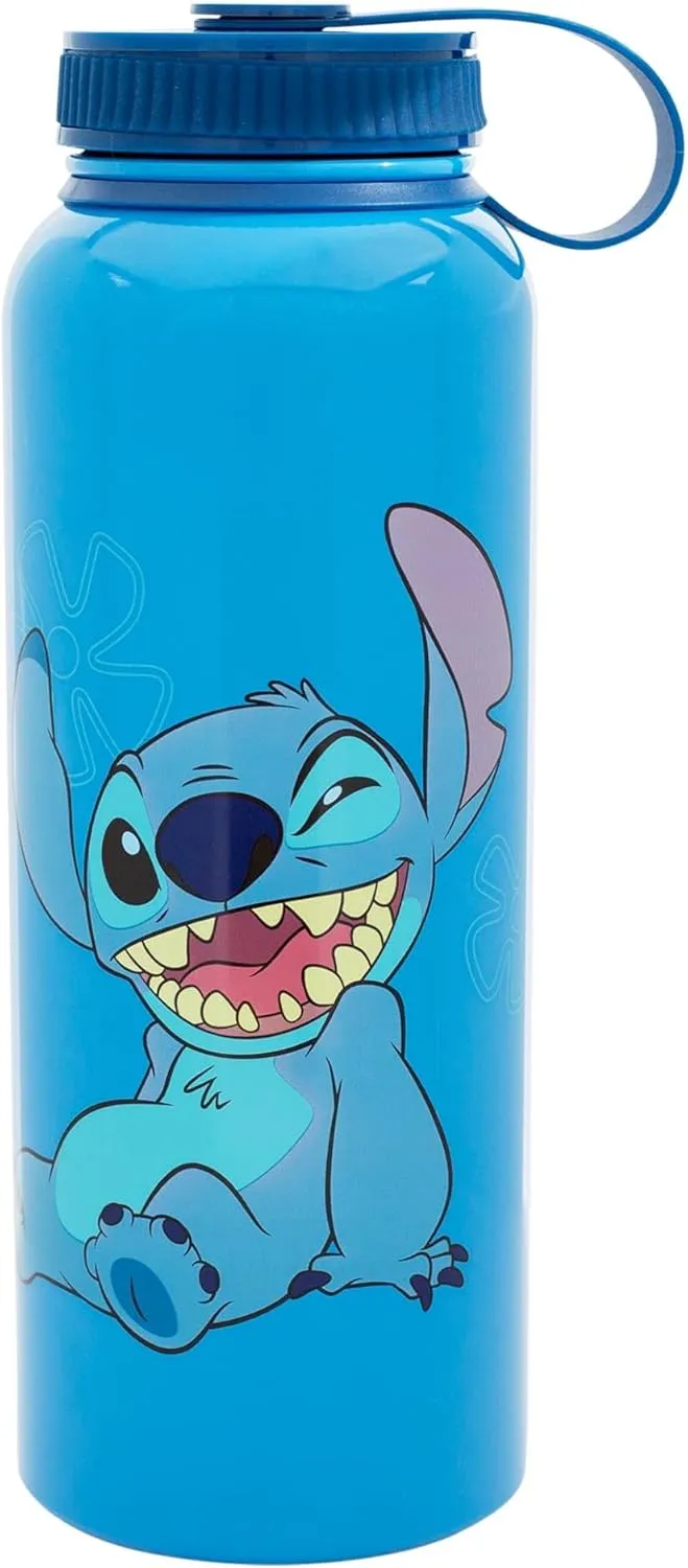 Work | Holds 42 Ounces Disney Lilo & Stitch "Ohana Means Family" Stainless submission conifer envelope Europe Steel Water Bottle With Spill-Resistant Lid | Large Sports Jug For Gym, 
