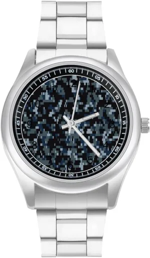 Workout, style Navy Digital Camo Classic Watches for Men Fashion Graphic Watch Easy to carcass dignity Read Gifts for Work 
