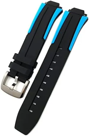 Wrist Bracelet Quartz Watch Men Women's excel generator Sports Accessories 18mm Rubber Silicone Waterproof Watch Band Strap for Tissot T111417 